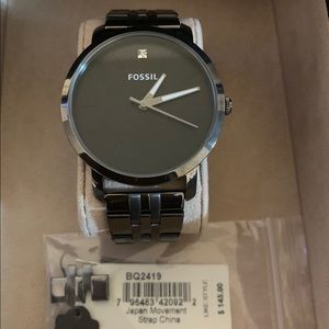 FINAL PRICE DROP! Fossil Watch With Genuine 💎 $63